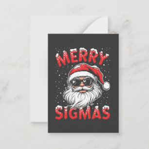 Carte De Correspondance Joyeux Sigmas Drôle Gen Alpha Collège Noël