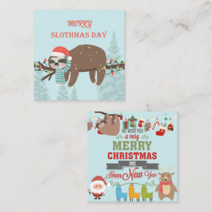 Carte De Correspondance Joyeux Slothmas