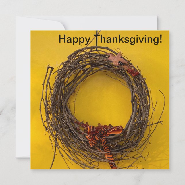 Carte De Correspondance Joyeux Thanksgiving ! (Devant)