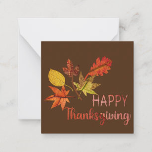 Carte De Correspondance Joyeux Thanksgiving
