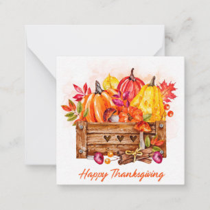 Carte De Correspondance Joyeux Thanksgiving