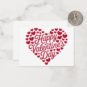Carte De Correspondance Joyeux Valentines Day Valentine Love Heart