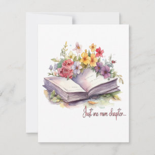 Carte De Correspondance Juste un chapitre de plus - Amoureux des livres 
