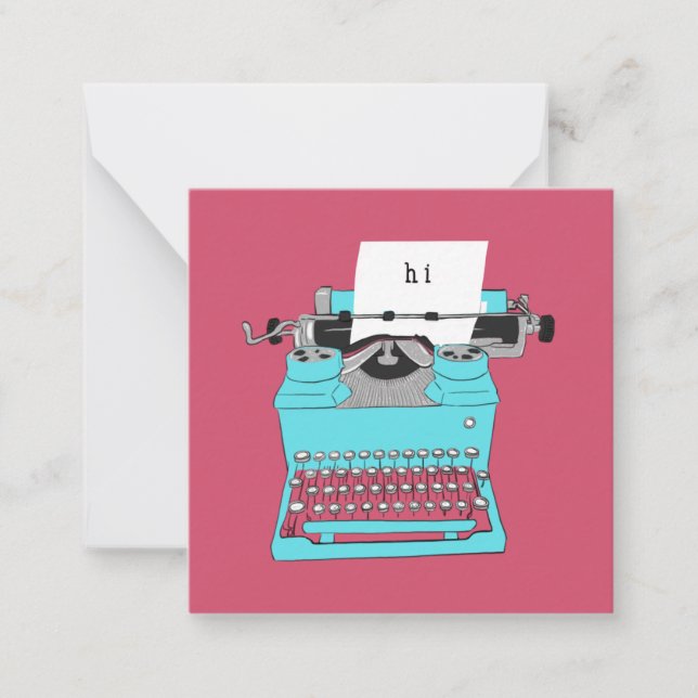 Carte De Correspondance Juste un petit mot pour dire, Salut (Devant)