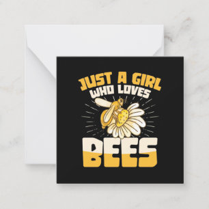 Carte De Correspondance Juste une fille qui aime les abeilles