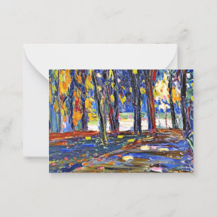 Carte De Correspondance Kandinsky - Dans le parc de St. Cloud - Automne II