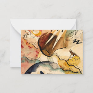 Carte De Correspondance Kandinsky - Paysage de pluie, art abstrait