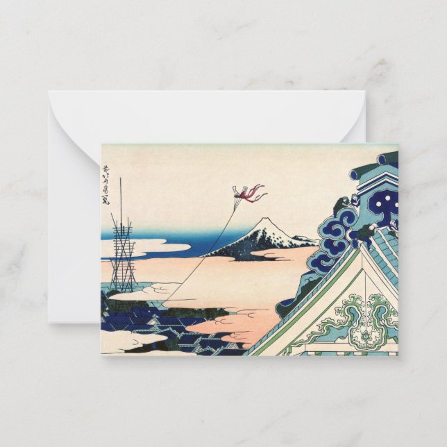 Carte De Correspondance Katsushika Hokusai - Asakusa Honganji temple, Edo (Devant)