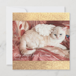 Carte De Correspondance Kitty Angel pour Noël