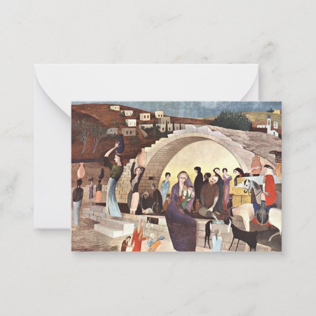 Carte De Correspondance Kosztka - Le puits de Mary à Nazareth (Devant)