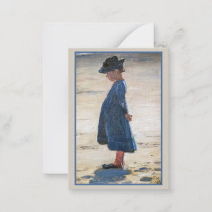 Carte De Correspondance Kroyer - Petite fille debout sur Skagen Beach