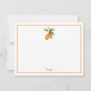 Carte De Correspondance Kumquats tirés à la main
