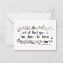 La Bible : Que tout ce que vous faites soit fait d