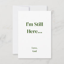 La foi verte Je suis toujours là... L'amour, les c