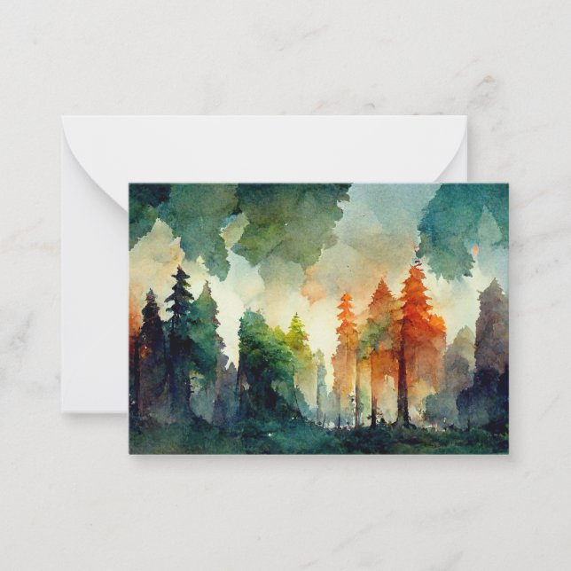 Carte De Correspondance La forêt (nature) (Devant)