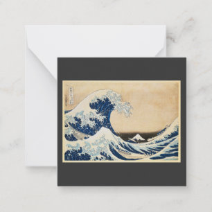 Carte De Correspondance La Grande Vague au large de Kanagawa par Hokusai