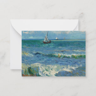 Carte De Correspondance La mer aux Saintes Maries de la Mer   Van Gogh