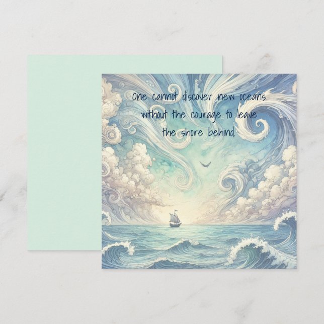 Carte De Correspondance La mer et le prix (Devant / Derrière)