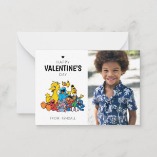 Carte De Correspondance La Saint-Valentin de Sesame Street Pals