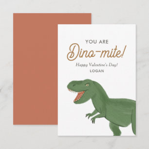 Carte De Correspondance La Saint-Valentin Dinosaure Dinomite pour Enfants 