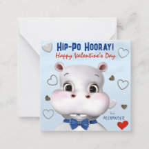 La Saint-Valentin en classe Hippo Boy Blue