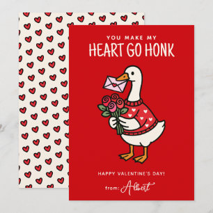 Carte De Correspondance La Saint-Valentin en classe pour les enfants avec