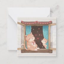 La Saint-Valentin : Illustration de chats et de cœ