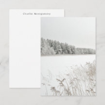Lac d'hiver - nom personnalisé saisonnier