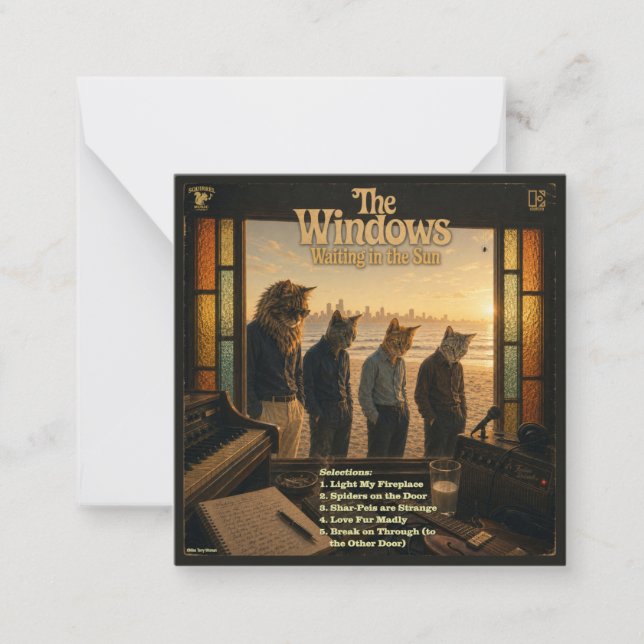 Carte De Correspondance L'album Windows : une parodie (Devant)
