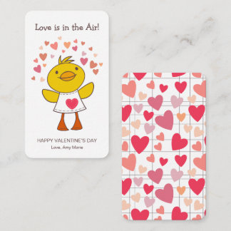 Carte De Correspondance L'amour de classe pour enfants est dans l'air cana