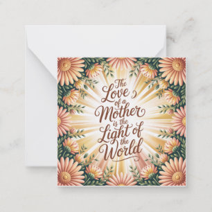 Carte De Correspondance L'amour d'une mère est la lumière du monde