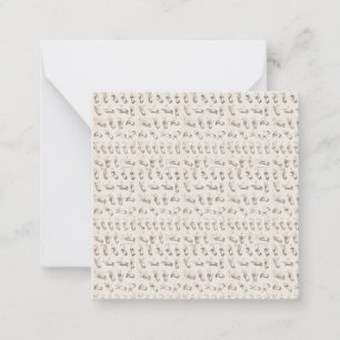 Carte De Correspondance Langue des signes vintage ASL Cadeau de Noël