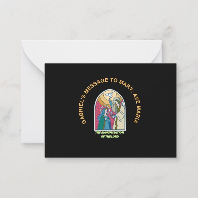 Carte De Correspondance L'Annonciation du Seigneur (Dos)