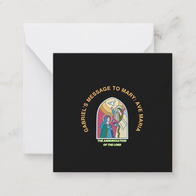 Carte De Correspondance L'Annonciation du Seigneur (Devant)