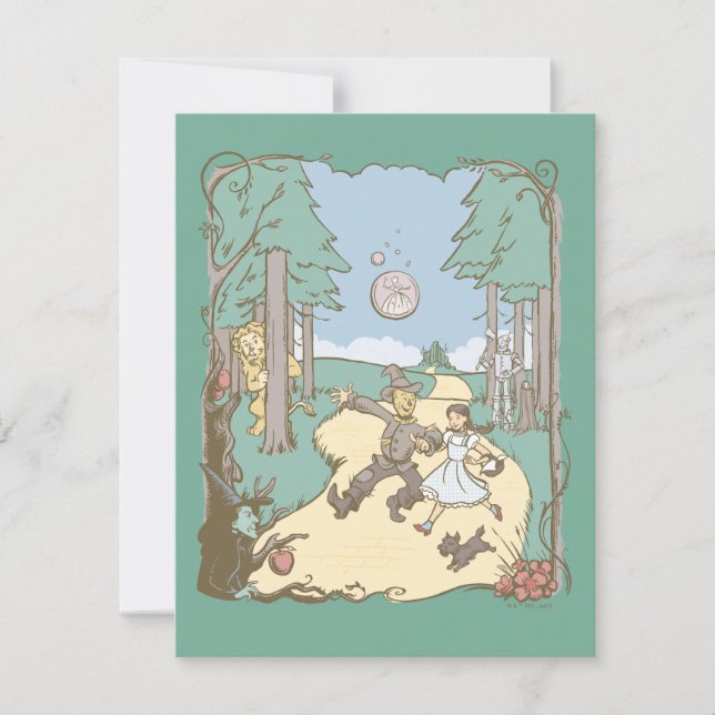 Carte De Correspondance L'Assistant D'Oz™ | Storbook Yellow Brick Road (Devant)