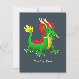 Carte De Correspondance Le Dragon Chinois