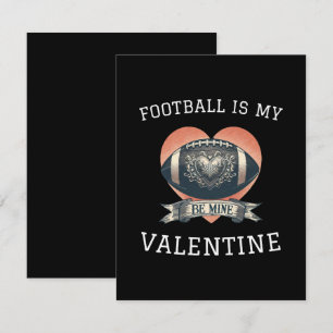 Carte De Correspondance Le football est mon Valentin