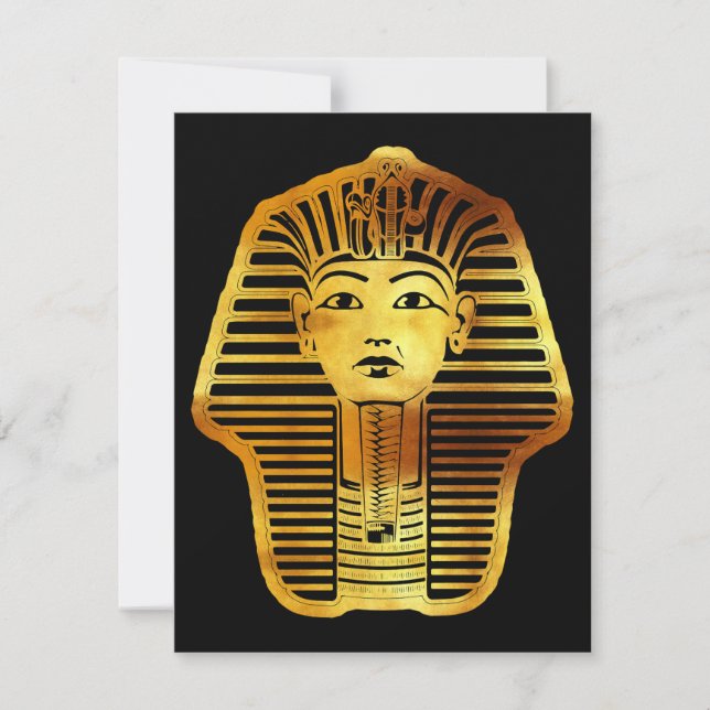 Carte De Correspondance Le masque égyptien Golden Tutankhamon (Devant)