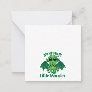 Carte De Correspondance Le petit monstre de Maman Cthulhu Câlins
