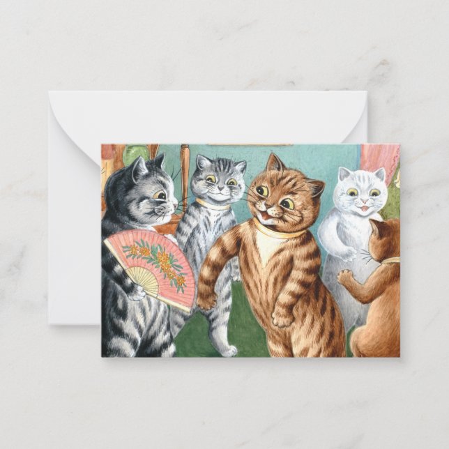 Carte De Correspondance Le rassemblement de Louis Wain (Devant)