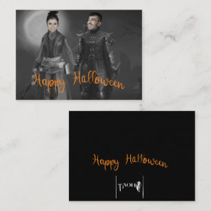 Carte De Correspondance Le roi d'Halloween et la reine des ténèbres
