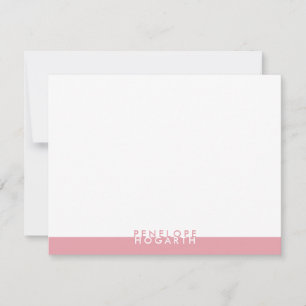 Carte De Correspondance Le rose rougissent Colorblock minimaliste moderne