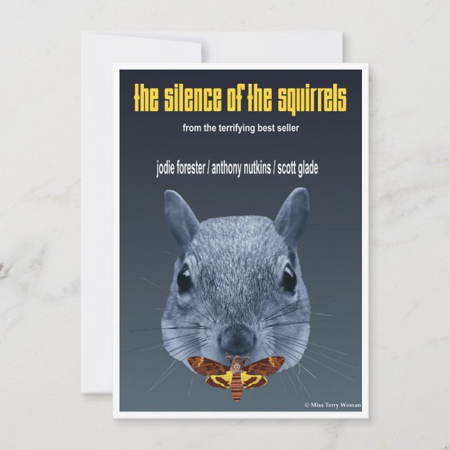 Carte De Correspondance Le silence des écureuils - une parodie (Devant)
