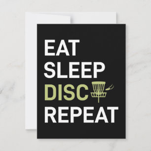 Carte De Correspondance Lecteur de golf sur disque Eat Sleep Disk Golf R
