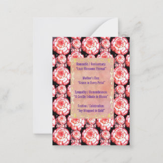Carte De Correspondance L'élégance encadrée en fleurs