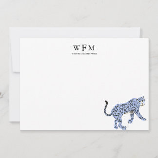Carte De Correspondance Leopard Luxe