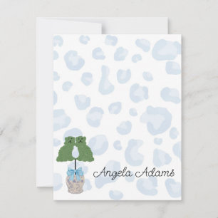 Carte De Correspondance Leopard Staffordshire Chiens Topiary Note Card