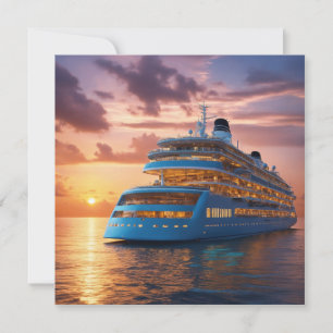 Carte De Correspondance Les bateaux de croisière offrent un luxueux Envelo