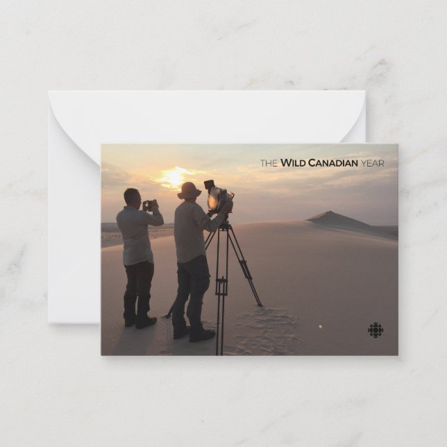 Carte De Correspondance Les dunes de sable d'Athabasca (Devant)