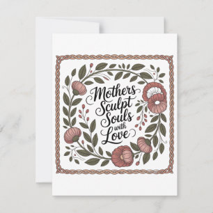 Carte De Correspondance Les mères sculpte les âmes avec amour